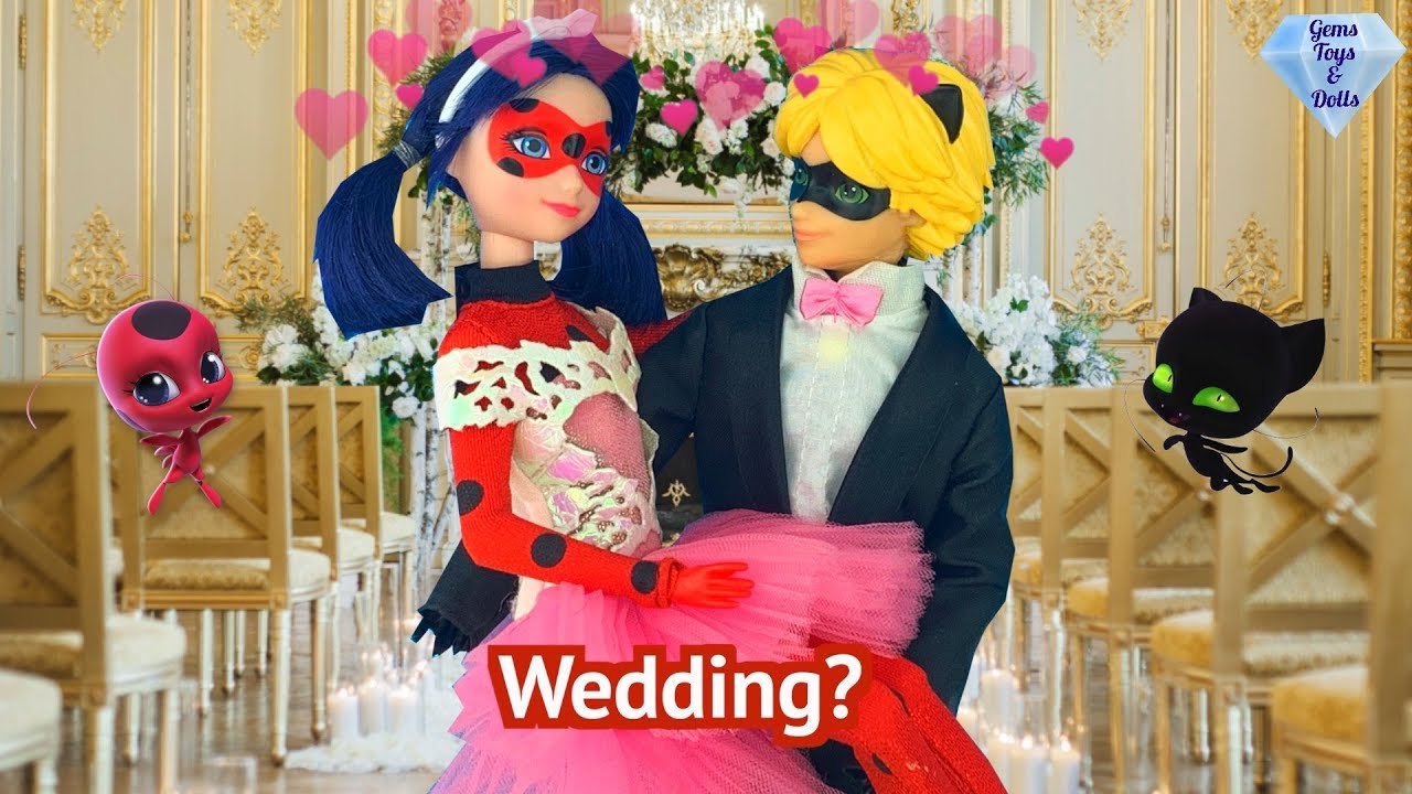 Wedding LADYBUG Cat Noir Valentine's Day Love Fashion Show Miraculous Ladybug Season 3 Doll Episode