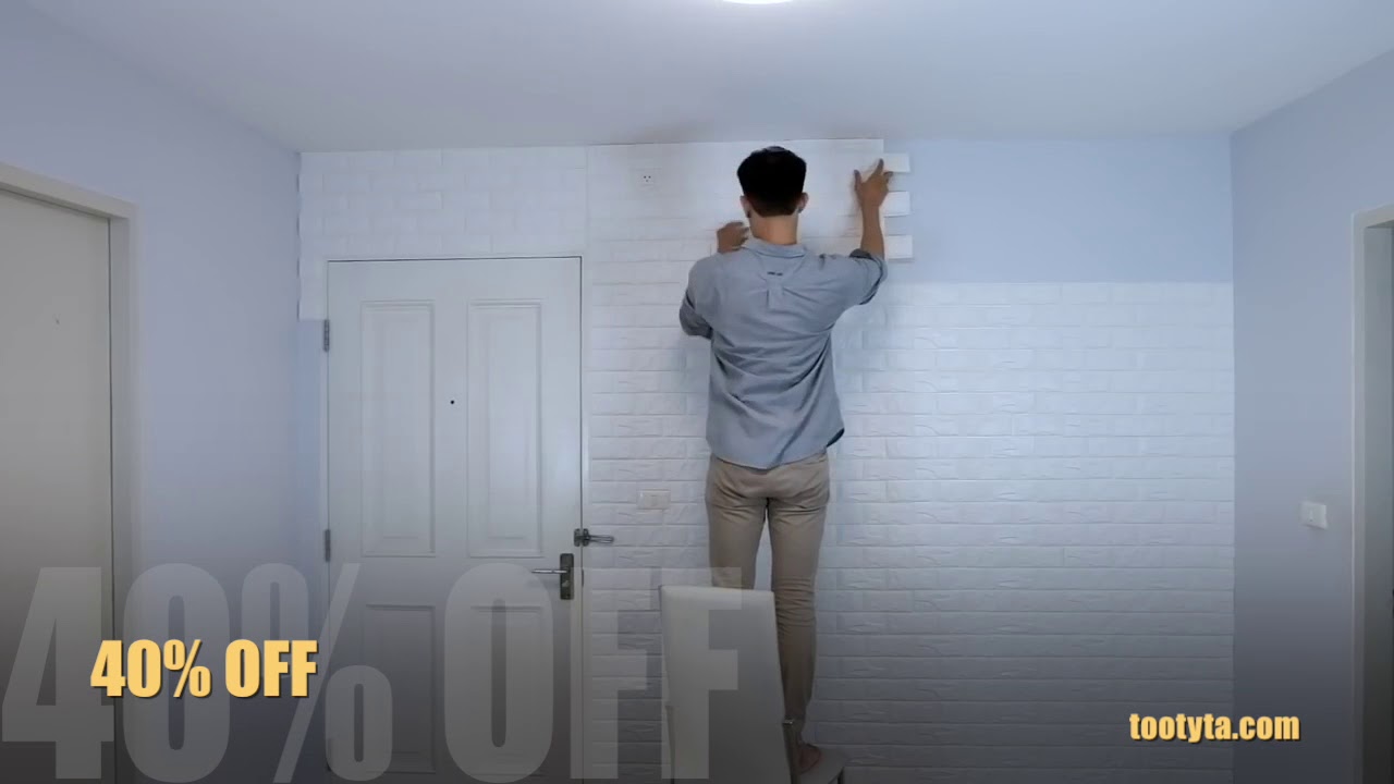 3D Foam Brick Self Adhesive Waterproof Wall Sticker