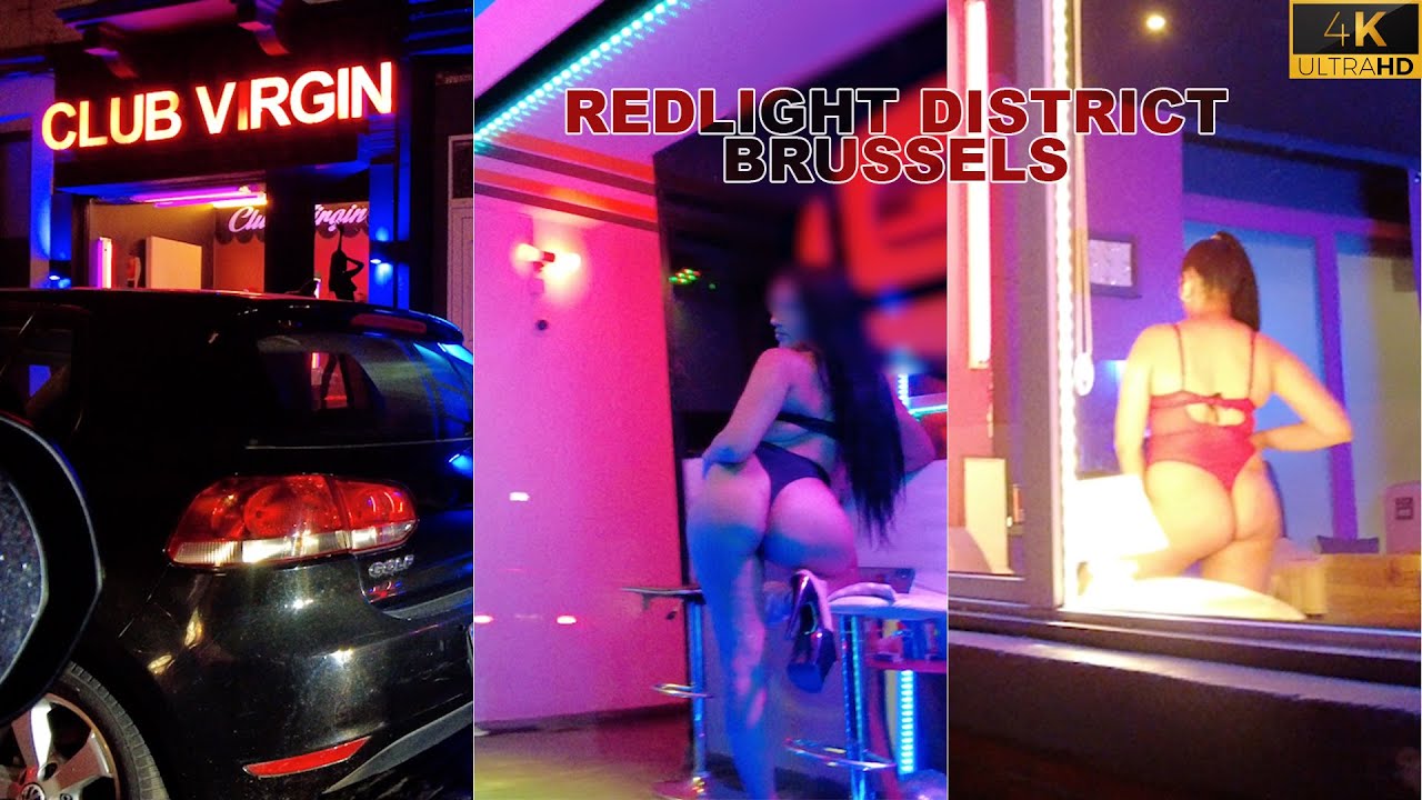BRUSSELS 🇧🇪 RED LIGHT  DISTRICT AROUND 12:00 MIDNIGHT 2024.