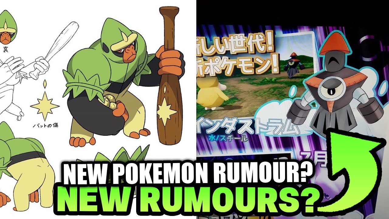 New Pokemon Sword and Shield RUMOURS! Evolution for Grookey Rumour & New Pokemon Rumour!