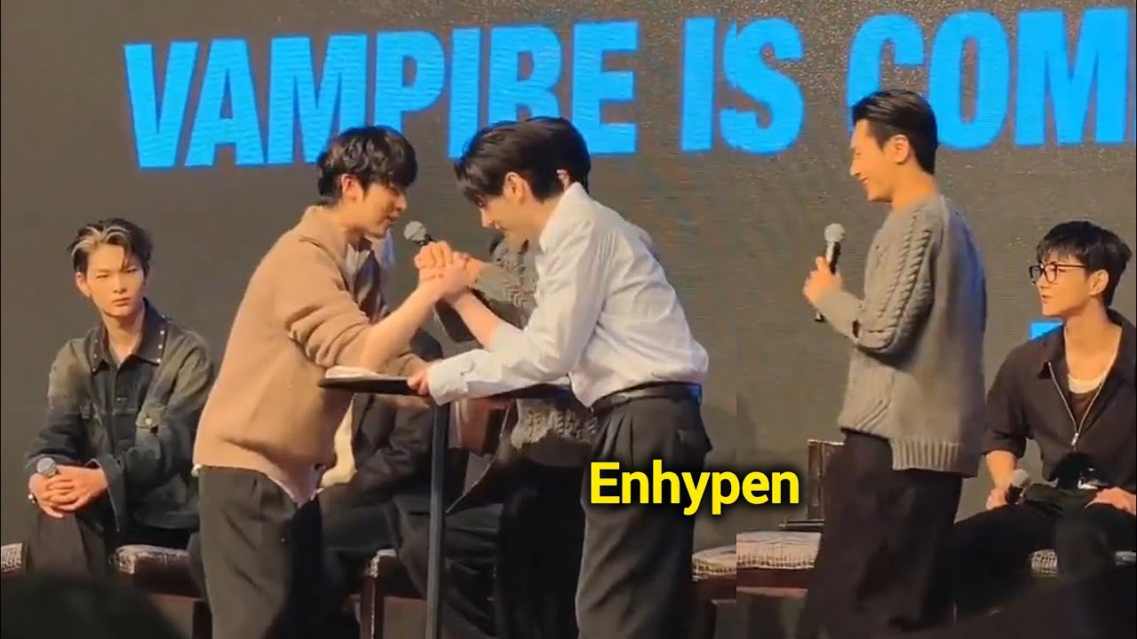 ENHYPEN at ‘VAMPIRE IS COMING’ Offline event in Hong Kong today