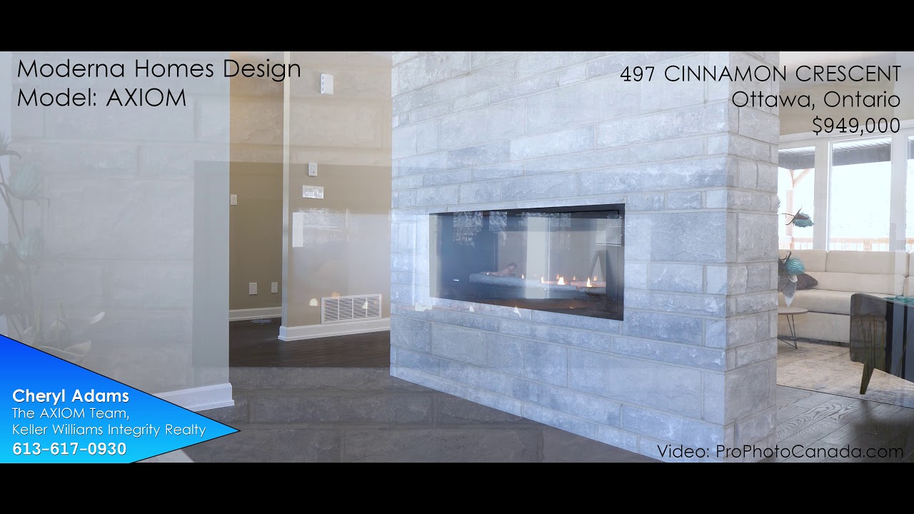 Moderna Homes Ottawa - OPEN HOUSE - Fireplace 4K