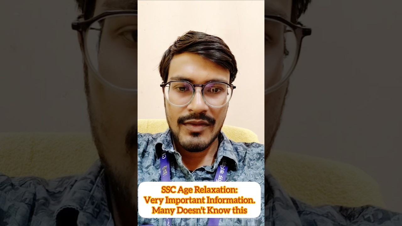 SSC Age Relaxation Rule:Very Important Information,Many Doesn't Know This#ssc#shorts