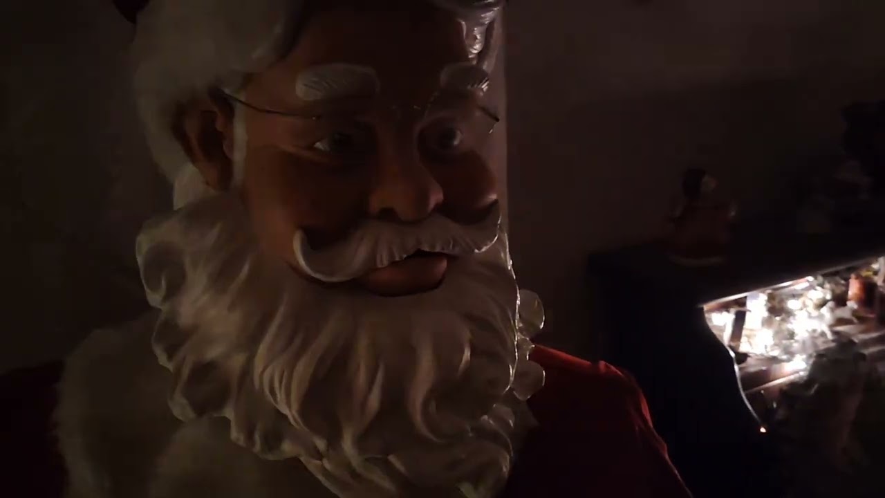my grandmother's Gemmy 2004 life-size dancing Santa Claus