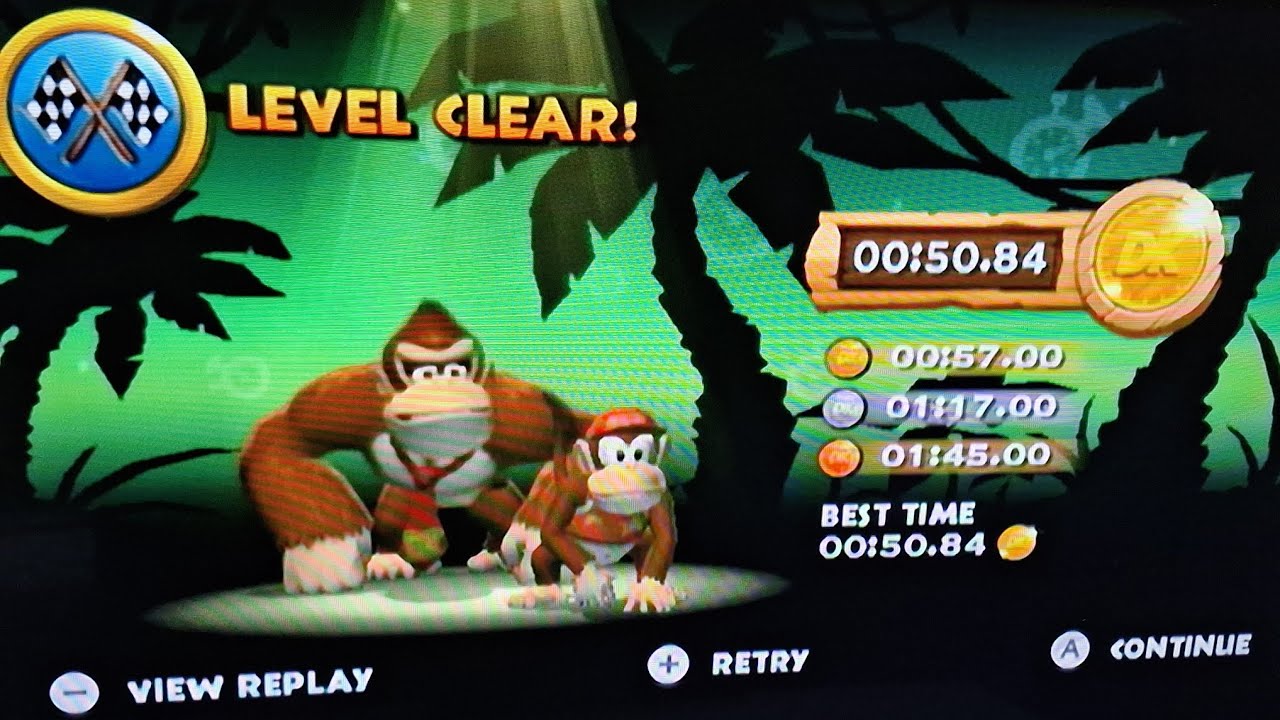 DKCR Time Attack - 1-1 Jungle Hijinx (Shiny Gold Medal) (00:50.84)