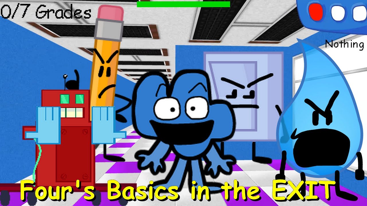 Four's Basics in the EXIT - Baldi's Basics Mod