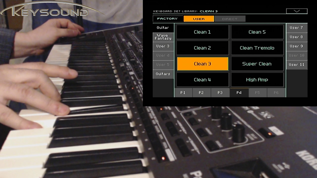 Korg Pa4X Clean Guitar