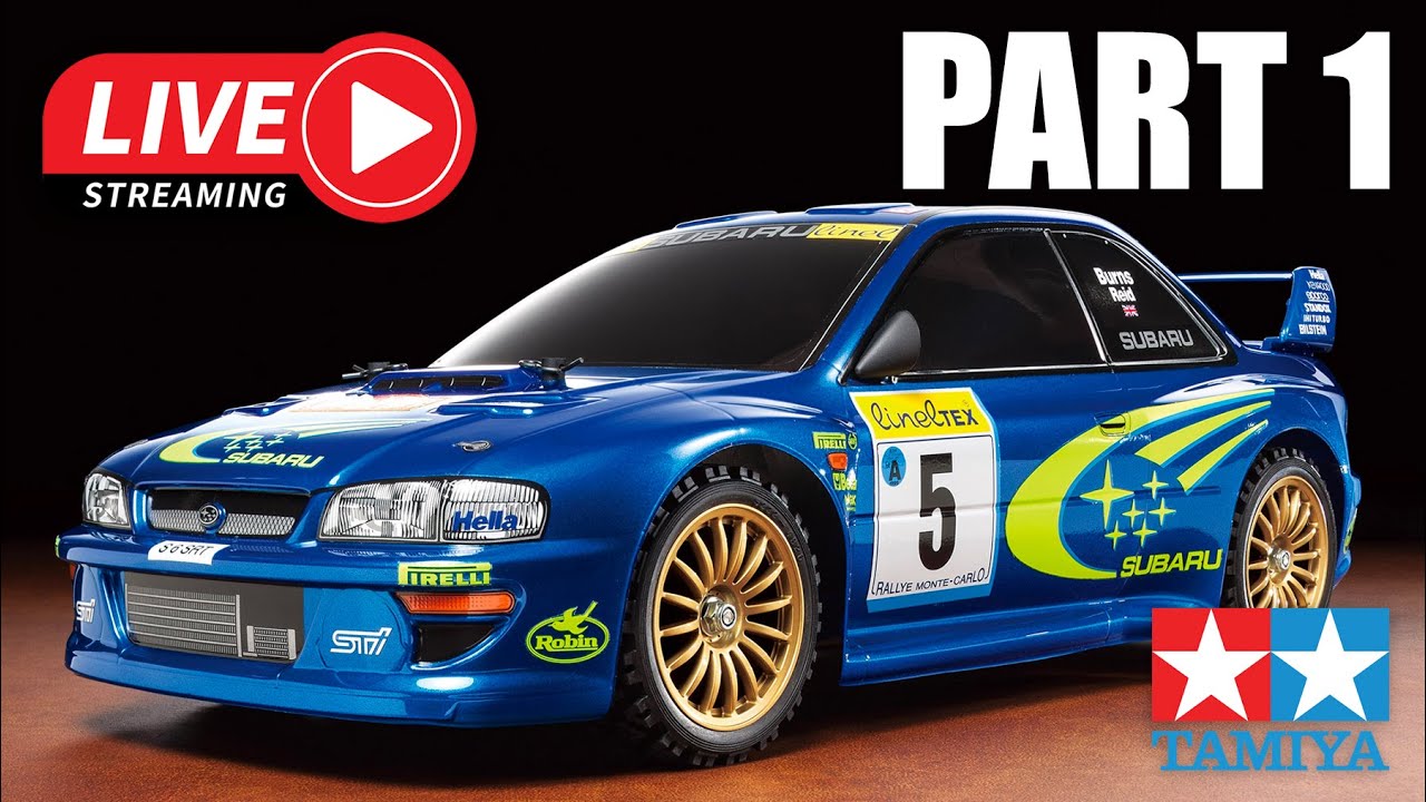 TAMIYA TT-02 SUBARU IMPREZA MONTE-CARLO '99 KIT BUILD LIVESTREAM | PART 1