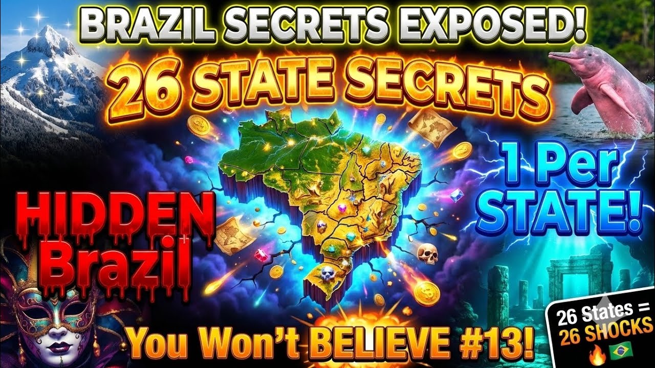 26 Brazilian State SECRETS You NEVER Knew! 🗺️(1 Per State) #HiddenBrazil #BrazilStates #TravelBrazil
