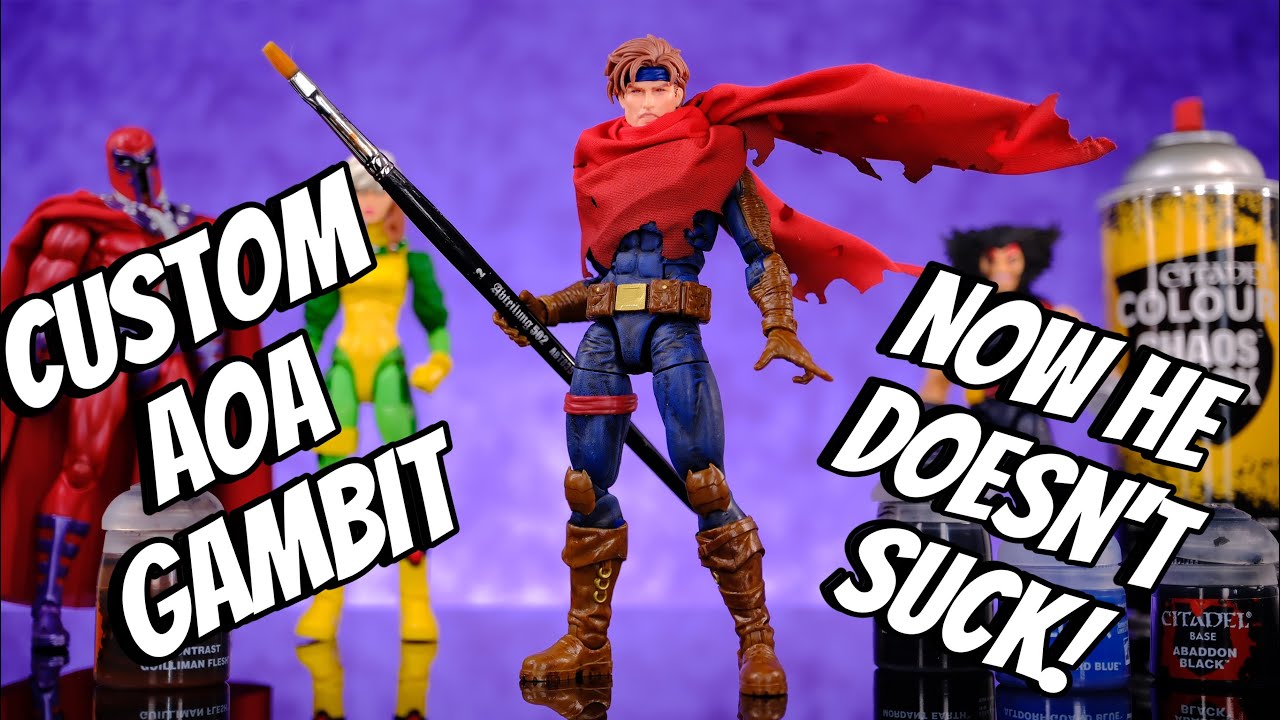 SIMPLE! Custom Age of Apocalypse Marvel Legends Gambit! Lets Make This Figure NOT SUCK!