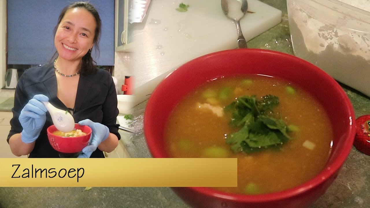 Zelf soep maken van de resten van een gefileerde zalm