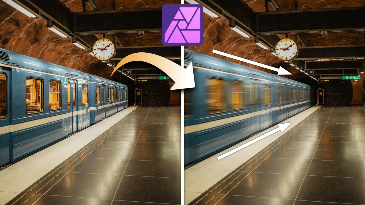 Bewegungsunschärfe in der richtigen Perspektive | Affinity Photo 2 Tutorial