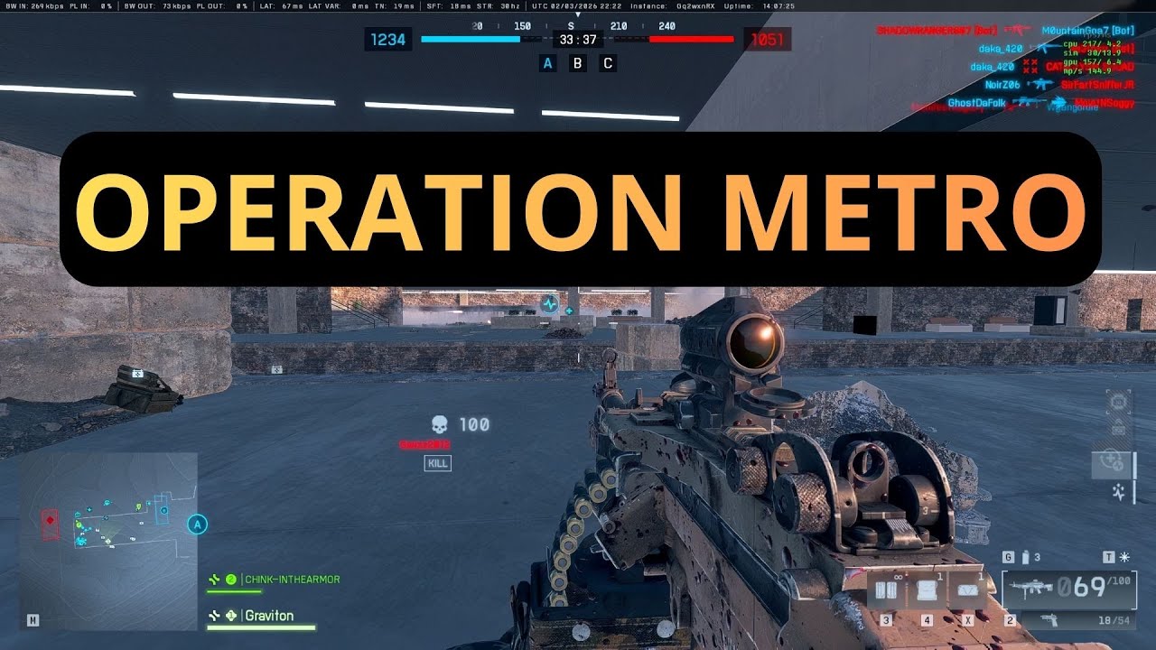 Battlefield 6 Operation Metro Gameplay (No commentary).