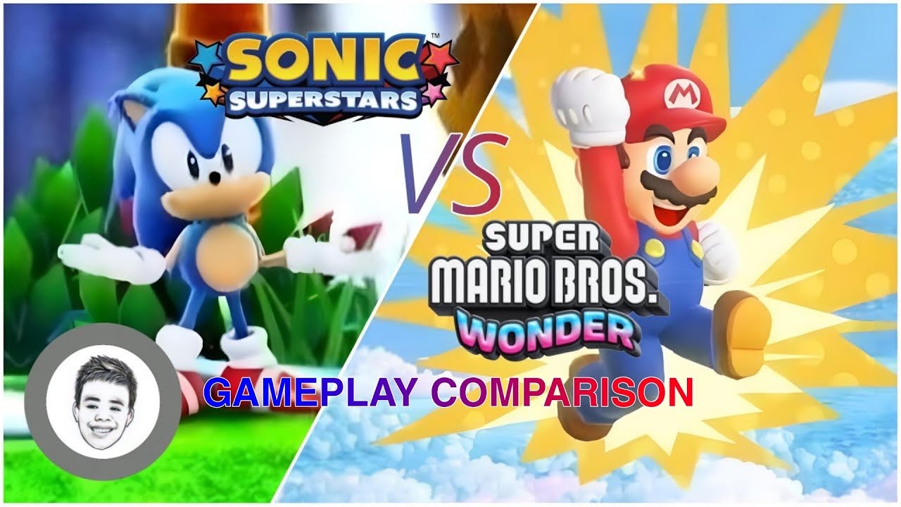 SONIC SUPERSTARS vs SUPER MARIO BROS. WONDER | Gameplay Comparison