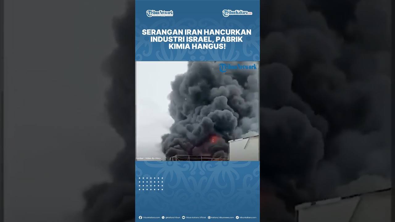 Rudal Iran Hujani Kawasan Industri Israel, Hanguskan Pabrik Kimia Utama di Kota Beersheba