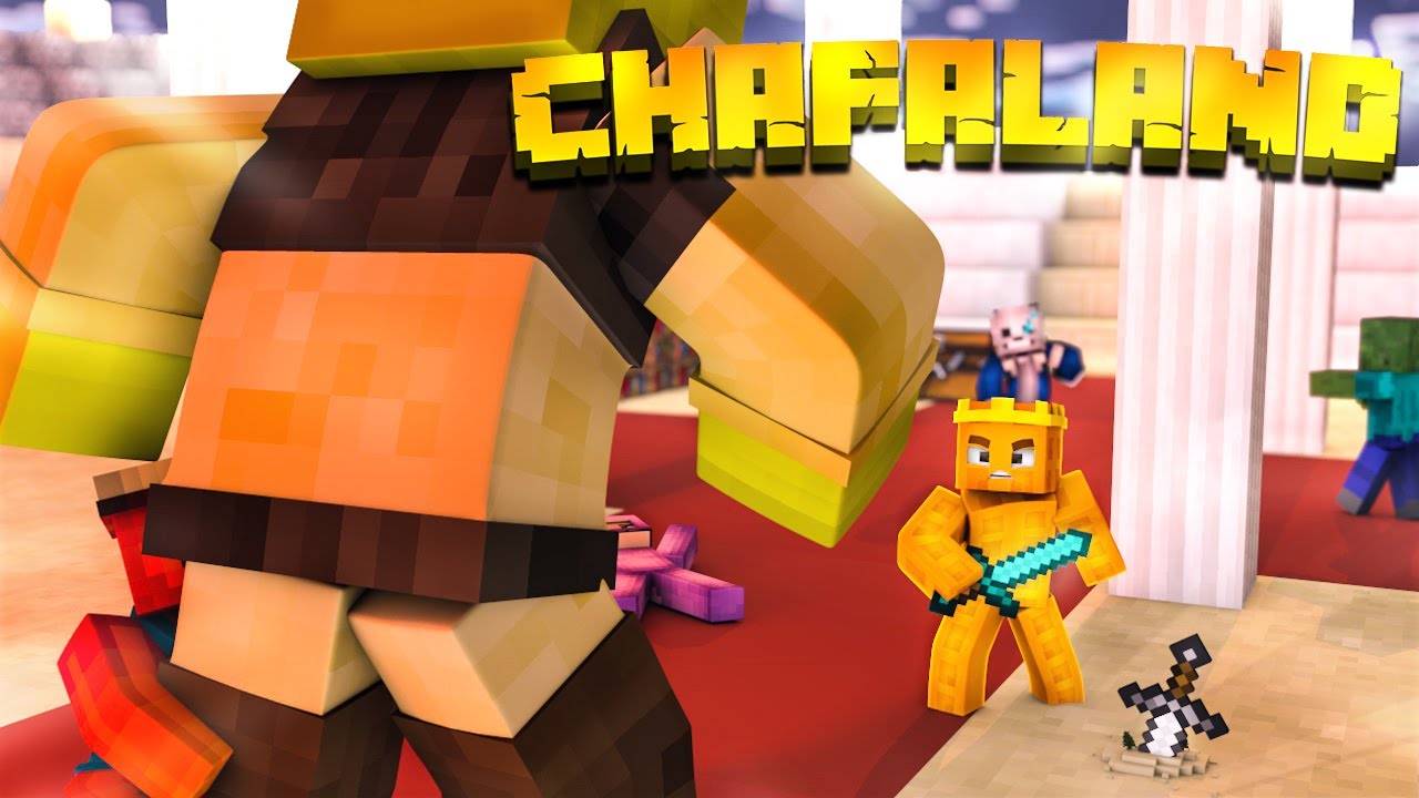 El rey WAFFLE vs SHREK en CHAFALAND (Minecraft)