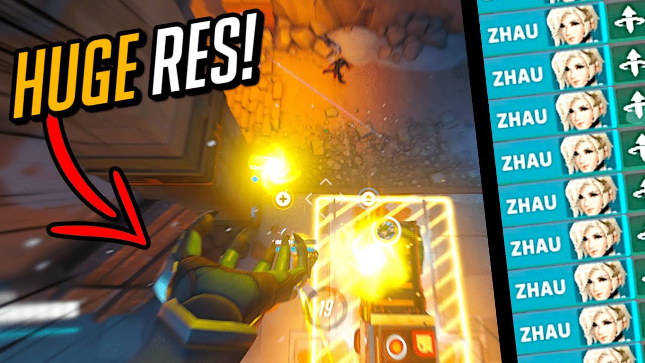MOST Satisfying Mercy Res! 🤭 Grandmaster Top 500 Mercy - Overwatch 2