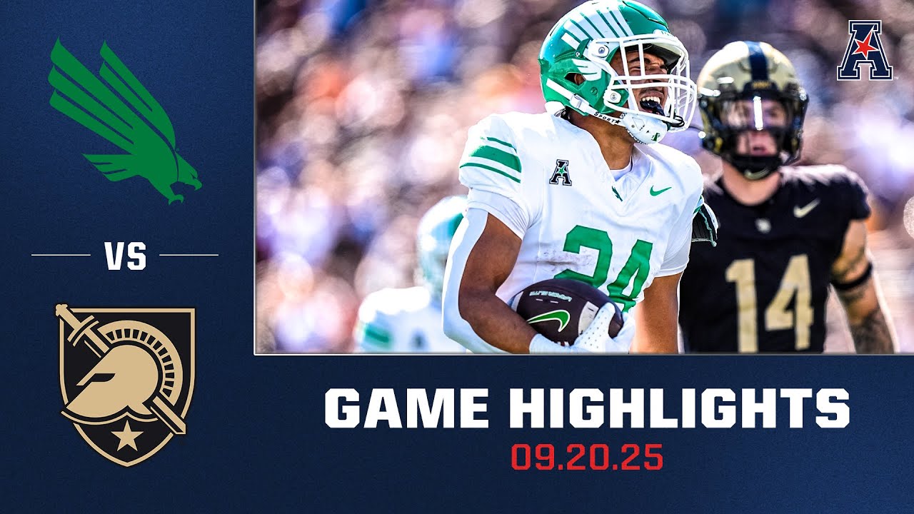 North Texas vs Army - Highlights | Sept. 20, 2025