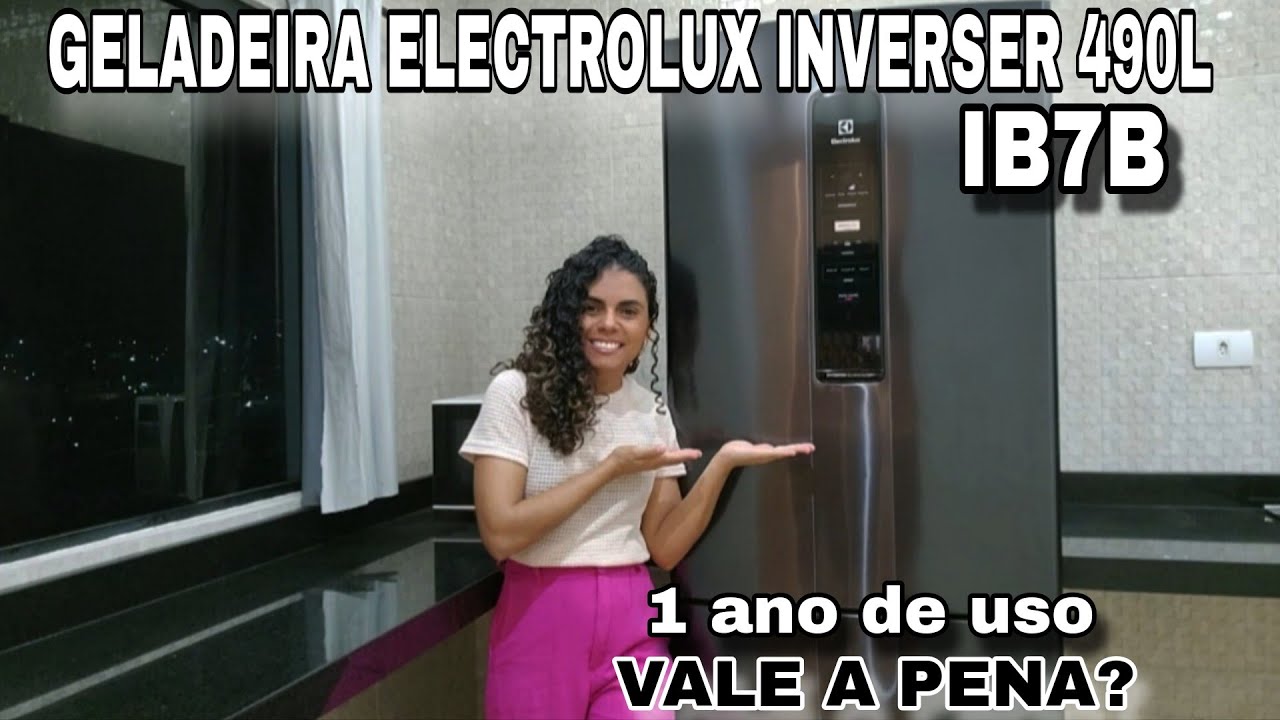 VALEU A PENA INVESTIR? GELADEIRA ELECTROLUX inverser autosense BLACK INOX 490L IB7B