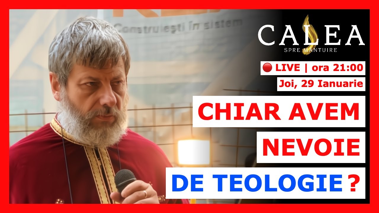🔴 LIVE #1152 - CHIAR AVEM NEVOIE DE TEOLOGIE? || Pr. TUDOR CIOCAN