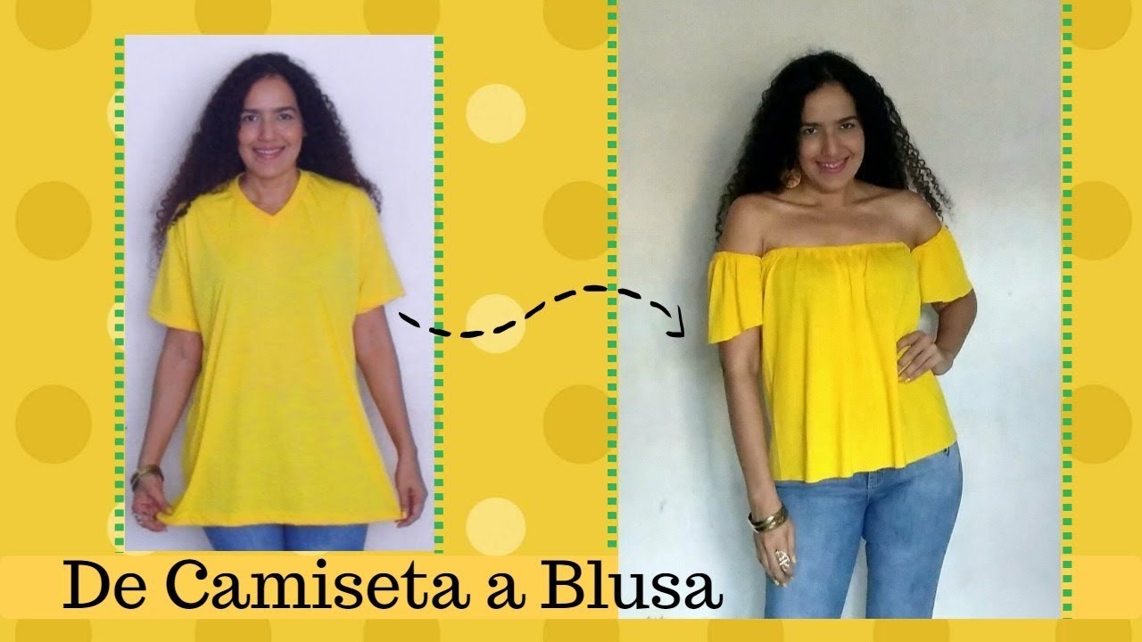 Transforma una camiseta en una blusa de última moda ¡sin maquina de coser! seguro que te encantará