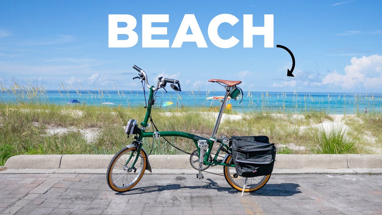 I brought my Brompton to the Beach. The Swiss Army Knife of bicycles!