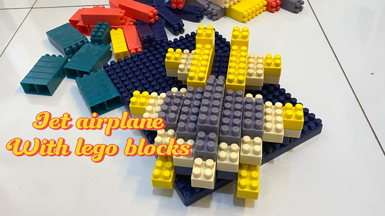 WOW!! Building a jet airplane with lego blocks || Membangun pesawat jet dengan balok lego