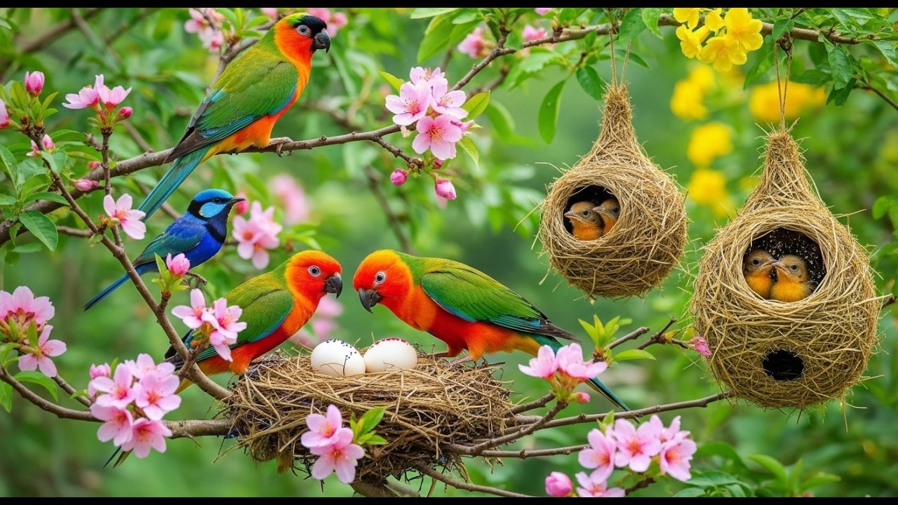 Natural Bird Sounds + Relaxing Piano—Tranquil Bird Sounds, Calm Mind, Ease Tension , Healing