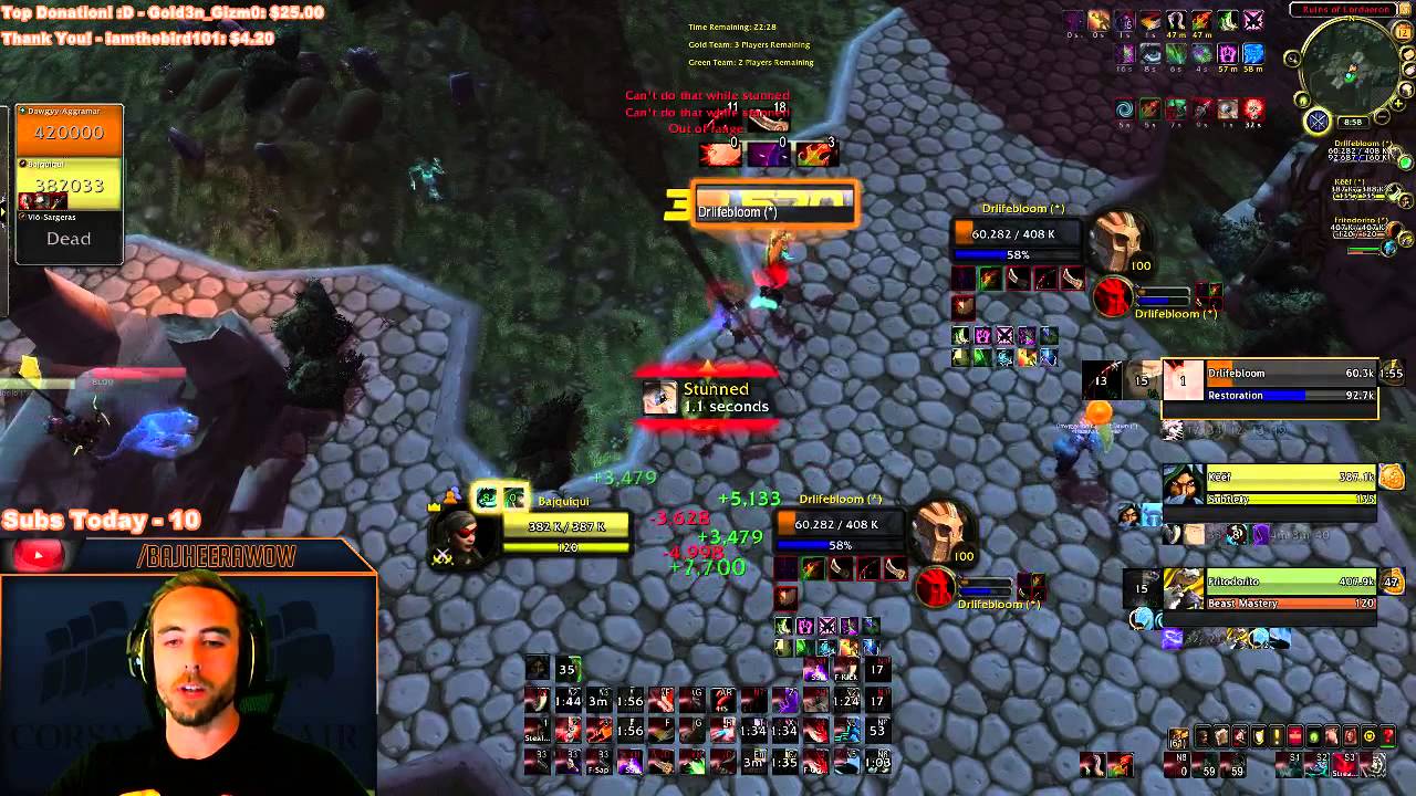 Bajheera - UNREAL 2v3 ARENA COMEBACK! :D - WoW 6.2 Combat  Rogue PvP