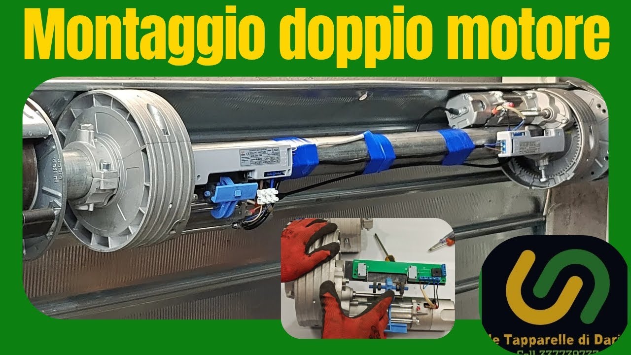 Montaggio 2 Motori su Un’unica Serranda. Il TRUCCO dei Professionisti: Un Solo Finecorsa.