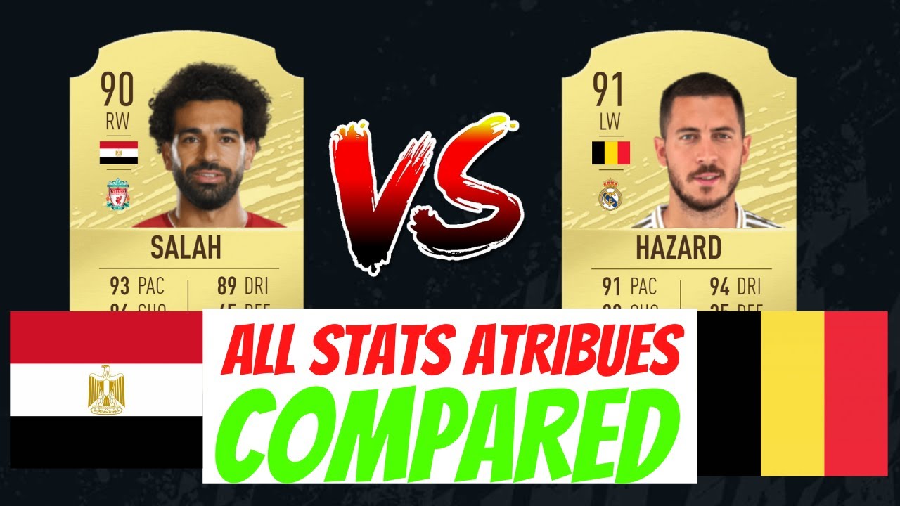 FIFA 20 Salah VS Hazards All Attributes Compared
