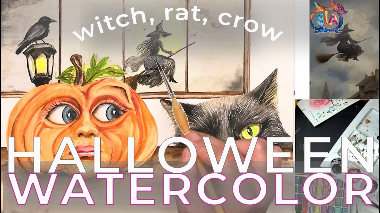 Learn Watercolor This Season | Easy Halloween Painting Tutorial