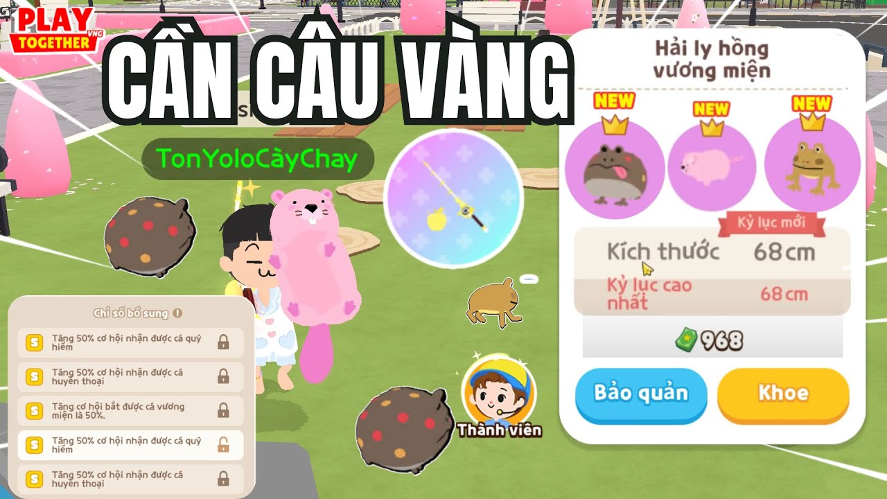 Play Together | Mình Cày Chay Thử Thách Câu Cá Hải Ly VM Bằng Cần Câu Vàng | Cày Chay 2025 #9