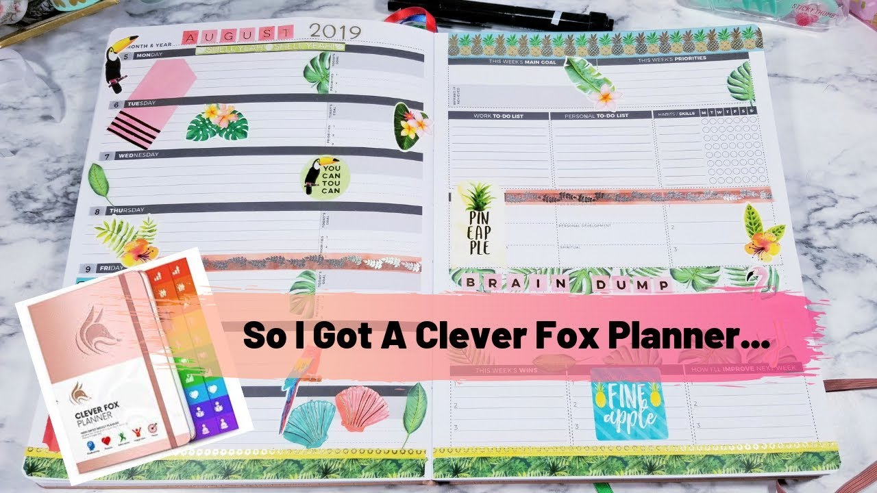 Clever Fox Planner Plan With Me & Flip Through