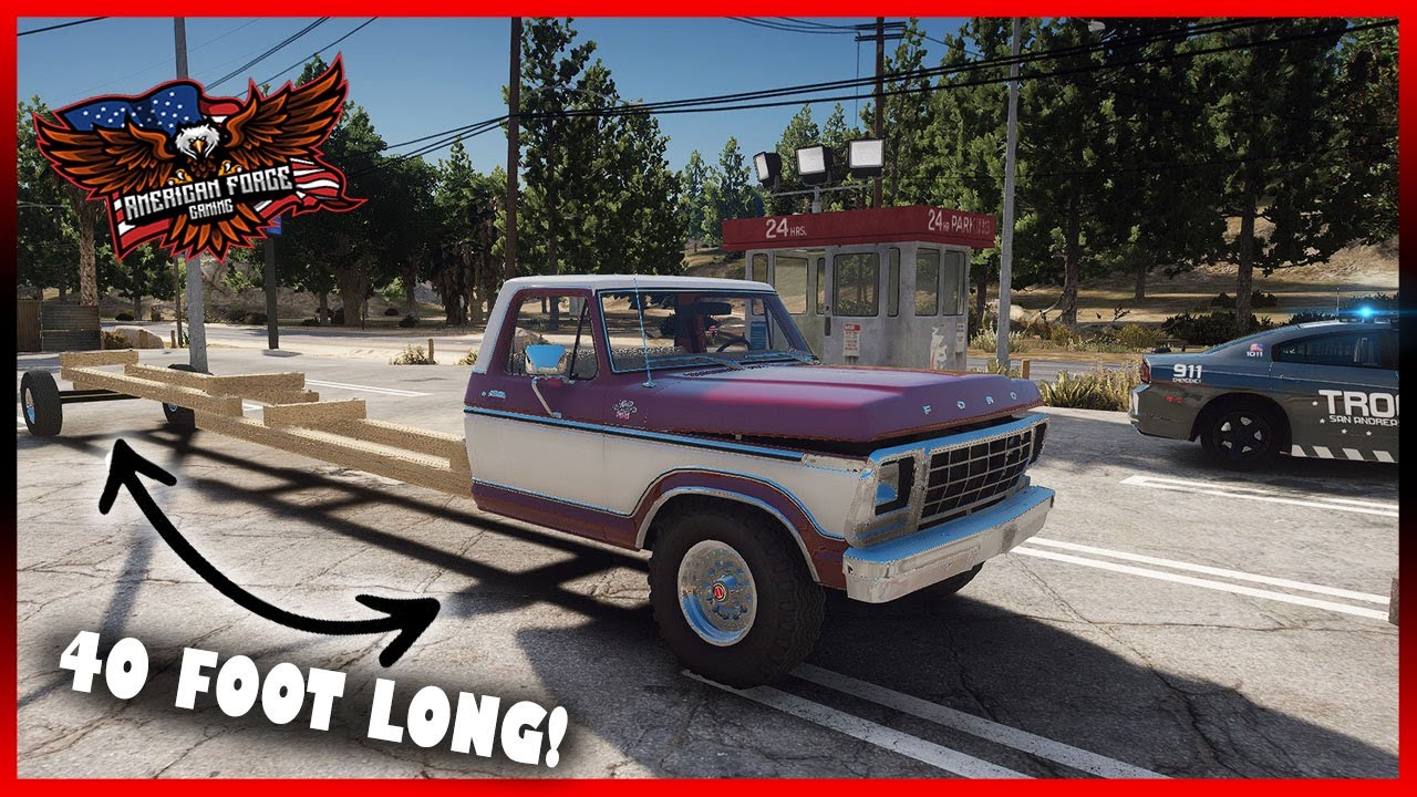 I BUILT A  40 FOOT REDNECK FLATBED AND COPS WAS NOT HAPPY... - GTA5 RP  - AFG