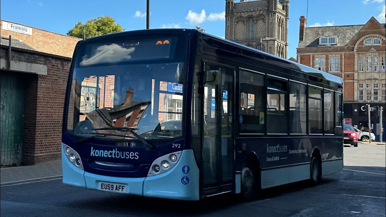 *Full F1 Thrash & Kickdowns* KonectBus Essex & Suffolk ADL Enviro200 292 Route D2