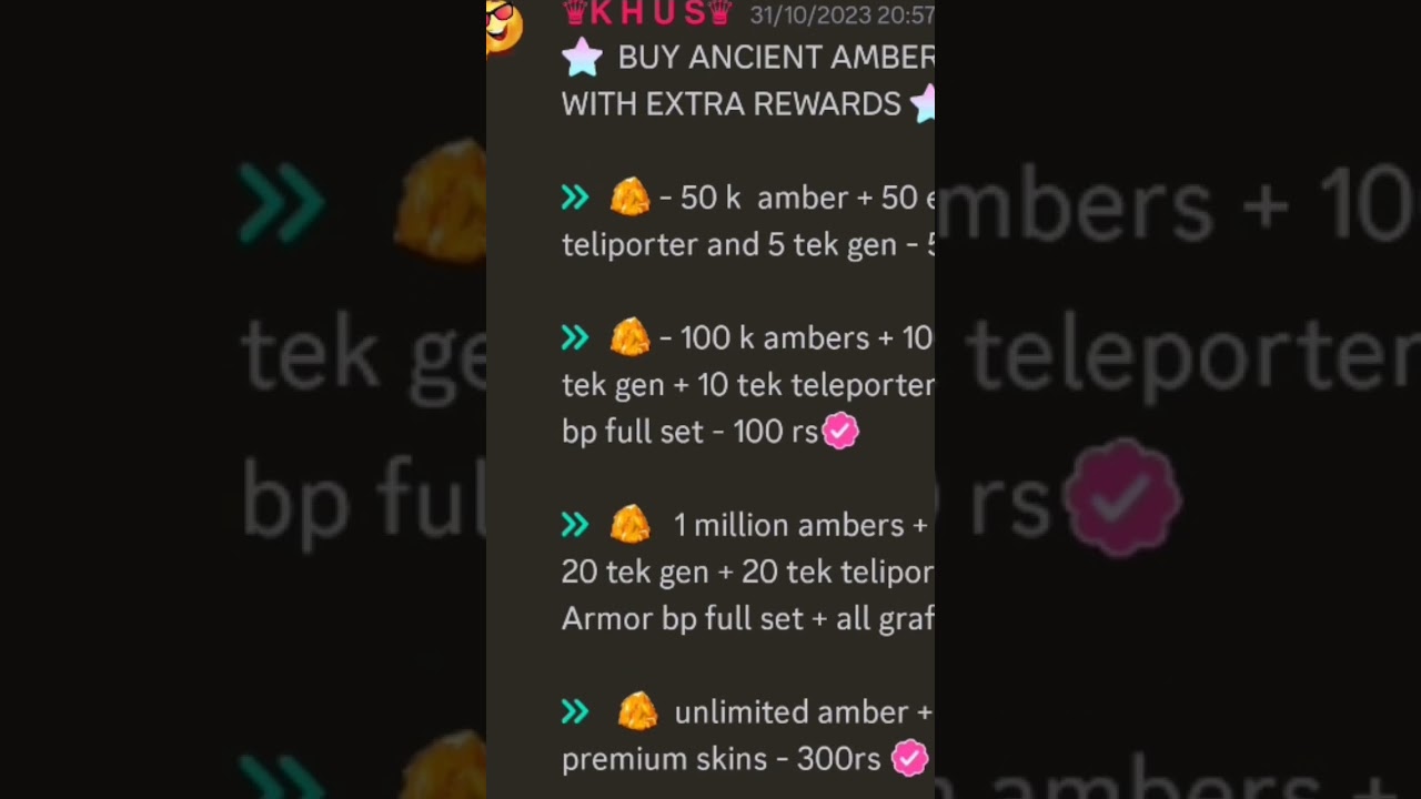 Ark mobile amber account. Discord in comments