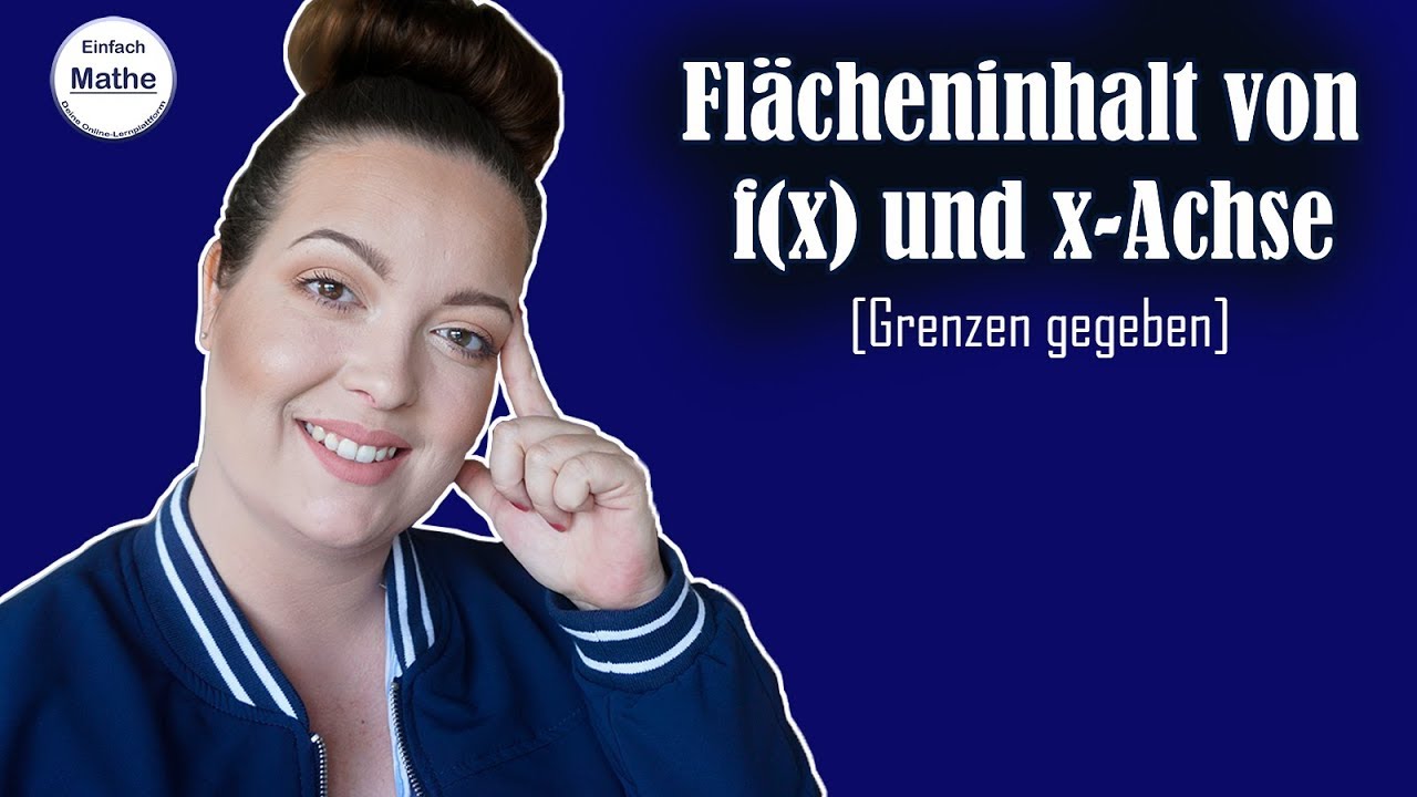 Flächeninhalt einer Funktion mit der x-Achse mit gegebenen Grenzen by einfach mathe!