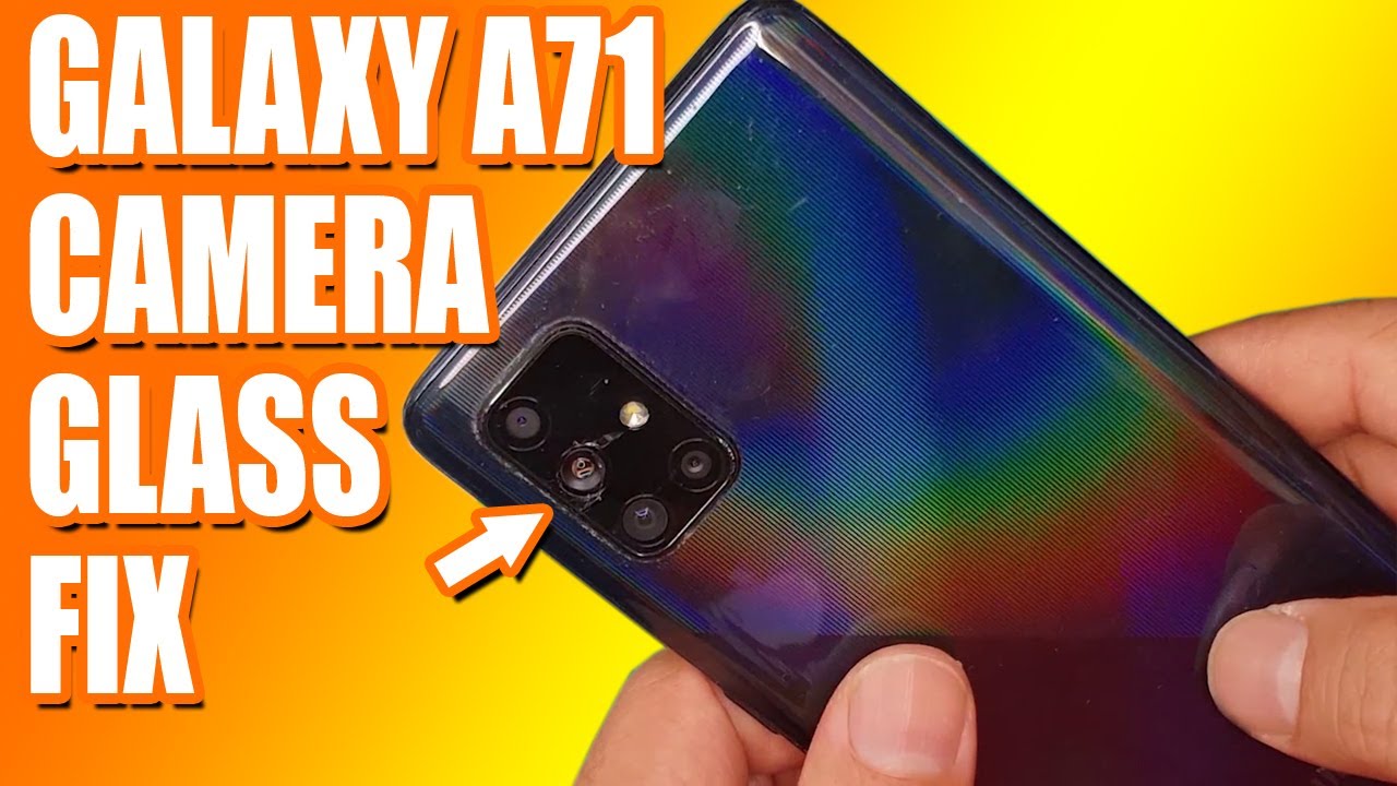 BUSTED CAMERA GLASS on a Samsung Galaxy A71 | Sydney CBD Repair Centre