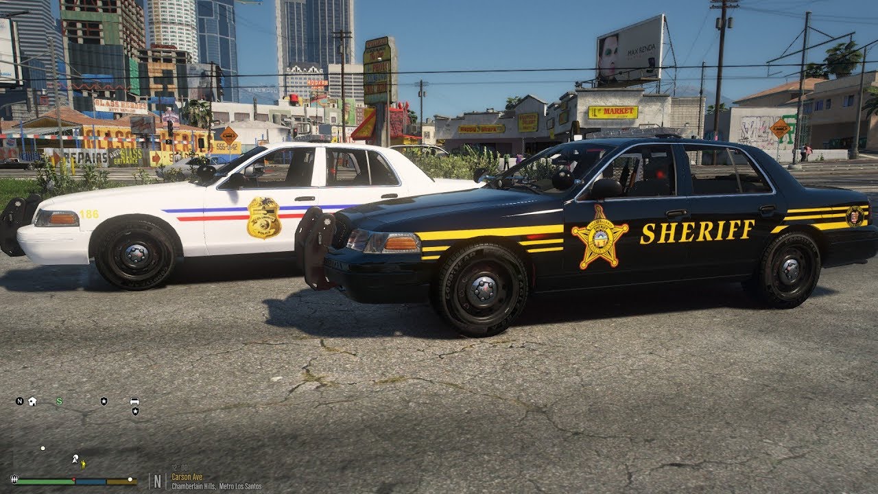 GTA 5 Live PD - Franklin County Sheriff (OHIO) Shots Fired - LSPDFR