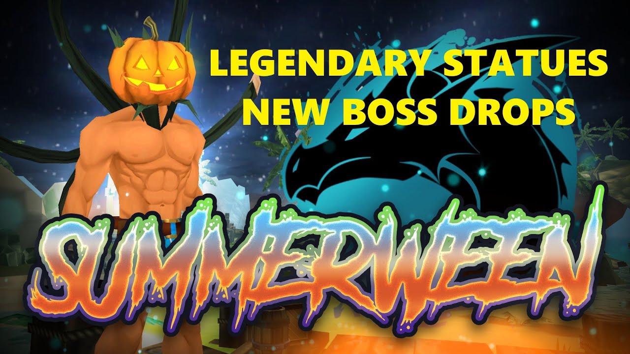 AQ3D Summerween Is Here!  New Legendary Class Statues & Boss Drops #aq3d #statues #houseitems