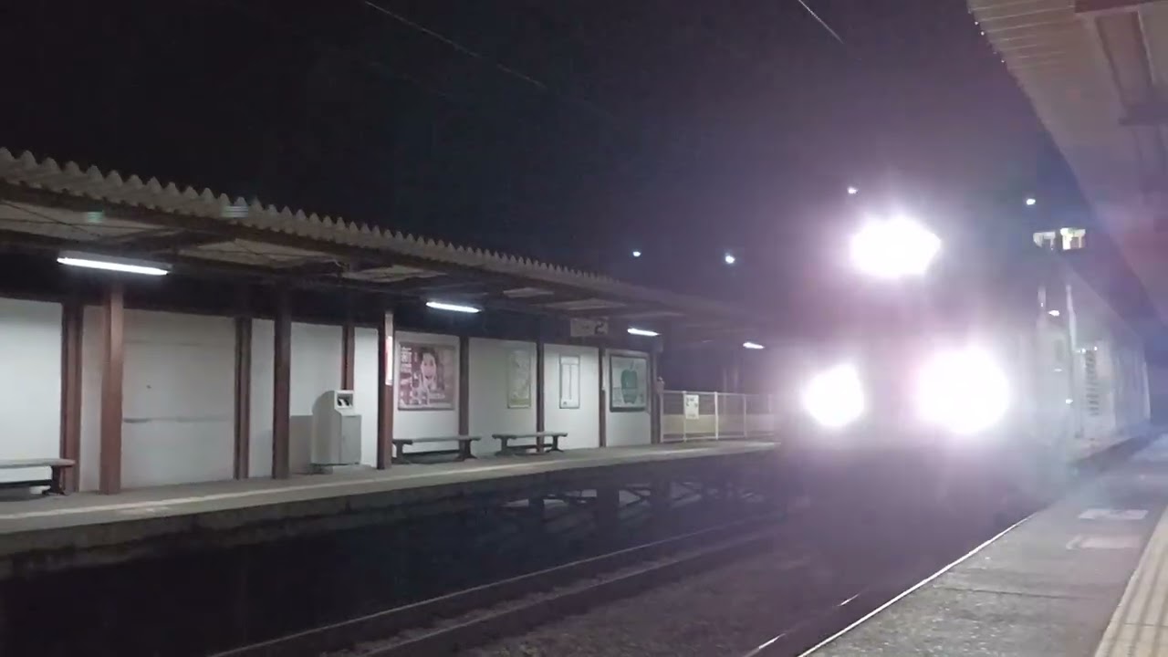 夜の貨物列車が通るｯ！③