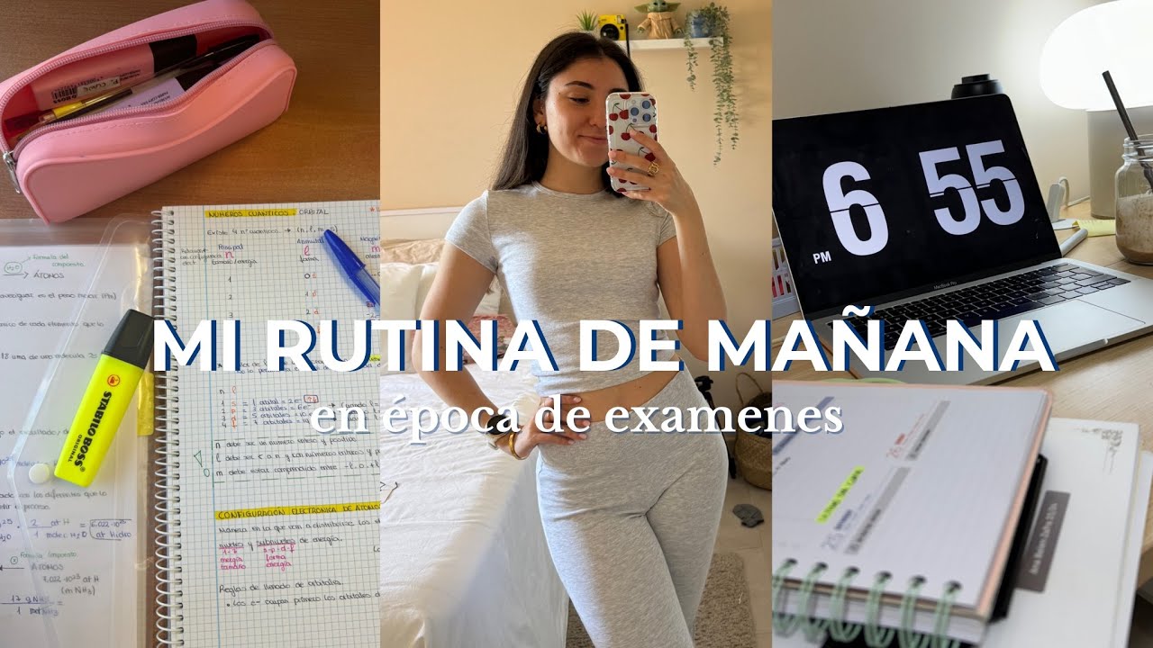 8AM Morning Routine☁️: en epoca de exámenes.