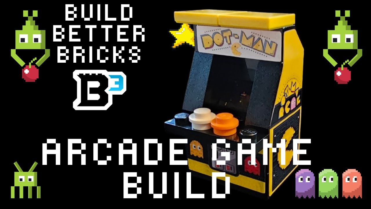 Let's Build! Dot Man Arcade Game from Build Better Bricks