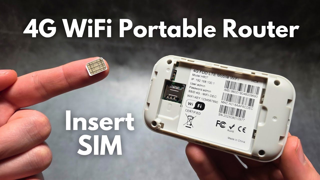 How to Insert SIM Card in 4G Portable MiFi WiFi Router Hotspot MF5577 H807 MF935 MF800 M30S