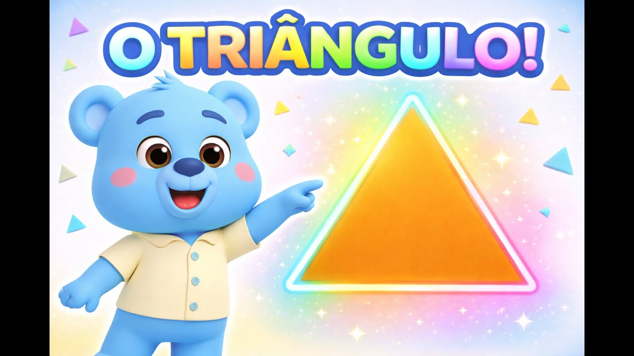 O Triângulo | Aprendendo as Formas com o Ursinho Professor 🔺