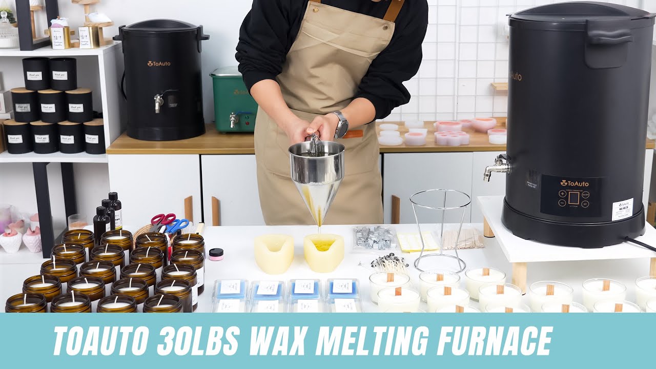 How to Make Candles With ToAuto New 15L Wax Melting Furnace - Start Your Candle Business Easily