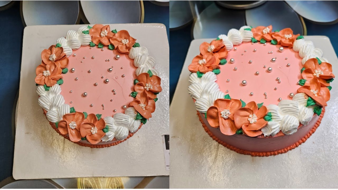 খুবই সহজ ফ্রোরাল কেক ডেকোরেশন| কোন কোন নজেলে এই কেক ডেকোরেশন করেছি|Very easy floral cake decoration.