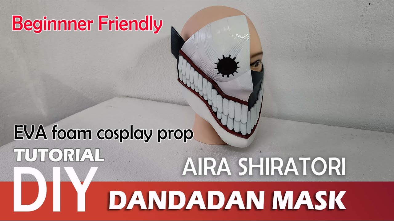 Dandadan Aira Shiratori Mask Tutorial - How to make Acrobatic Silky cosplay mask