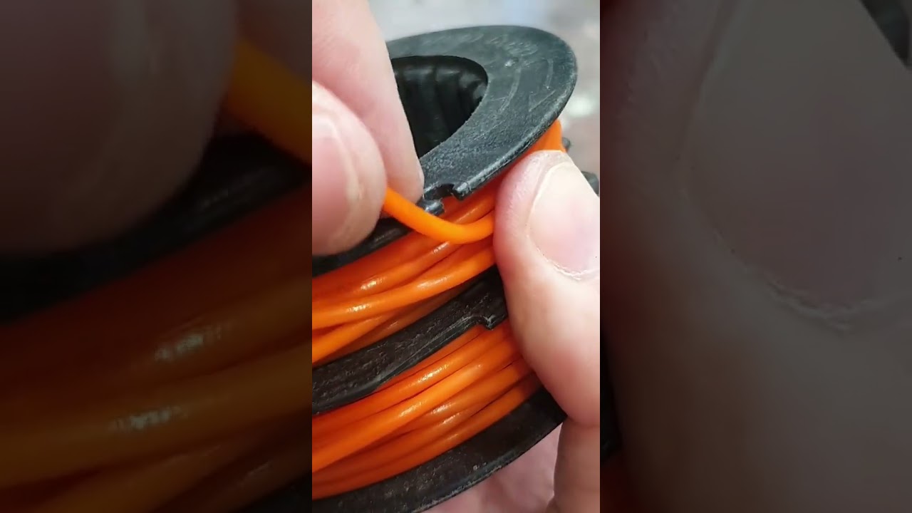#handyman HOW TO WIND FLAX TO TRIMMER HEAD #tips #tipsandtrick #howto #smarttric
